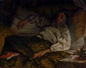 詹姆斯 蒂索 : A Reclining Lady